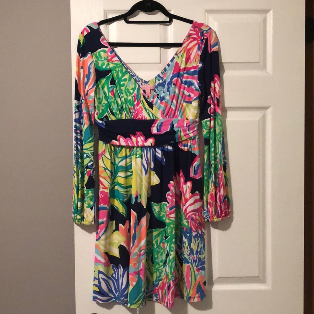 Lilly Pulitzer Fleur dress Traveler’s Palm M